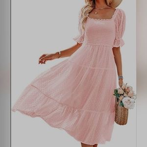 Boho Light Pink dress